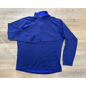 Patagonia Mens XL R.5 Top Polartec Blue Long Sleeve 1/2 Zip Base Layer Shirt
